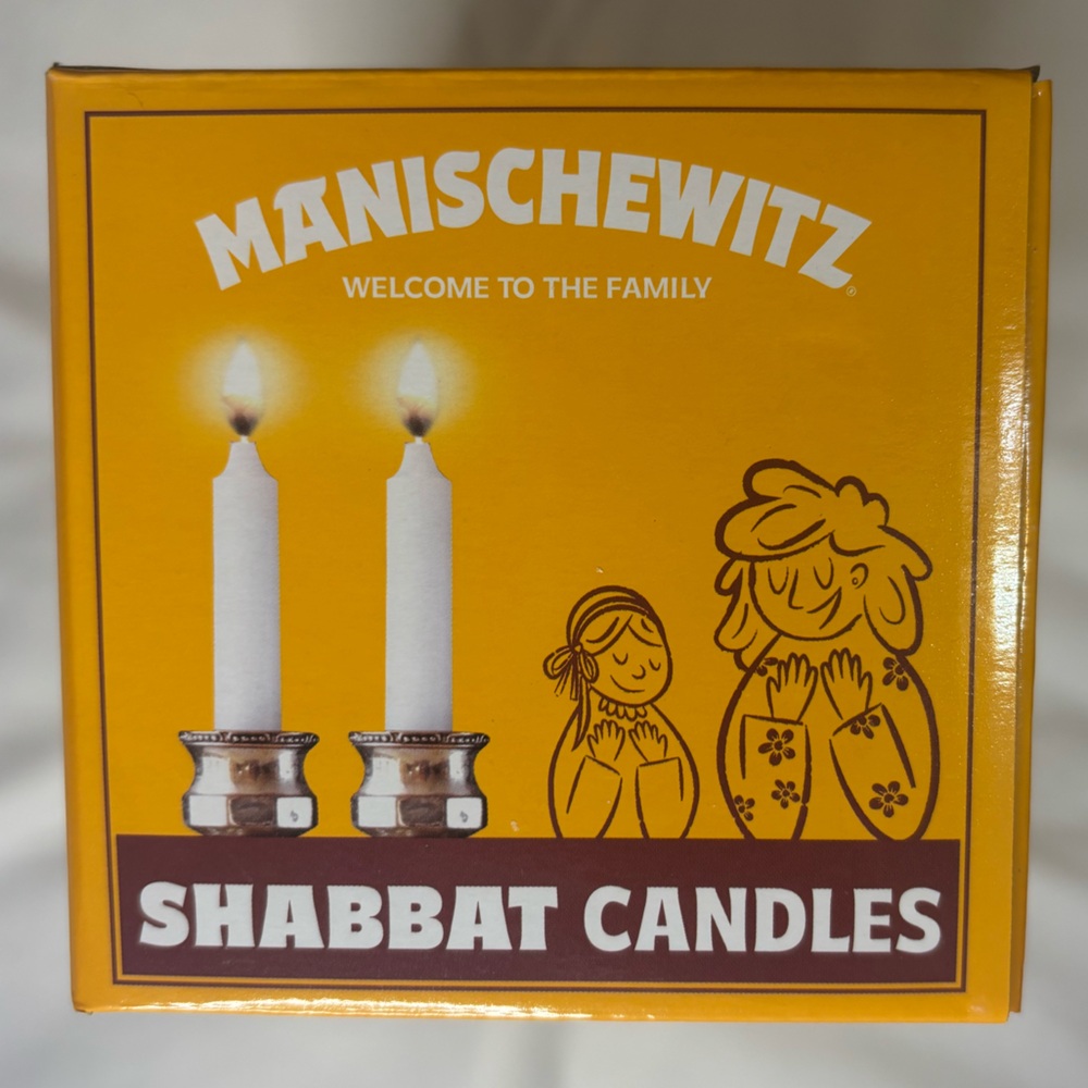 Shabbat Candles Manischewitz 72 candles burn up to 3 hours aprox. NEW BOX Israel